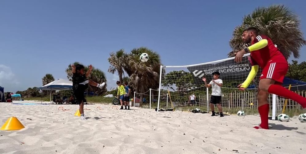 European Soccer Pro Academy - International Soccer Residency Academy - beach soccer training